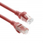 ACT FC1505 itin lankstus U/UTP CAT6A jungiamasis kabelis, TPE, su apsaugotu fiksatoriumi, RJ45, 5 m, raudonas