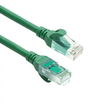 ACT FC1703 žalias U/UTP CAT6A tinklo kabelis, TPE, itin lankstus, RJ45, 3 m