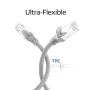 ACT FC2000 CAT6A S/FTP lankstus jungiamasis kabelis, 0,5 m, TPE, RJ45 jungtys, pilkas
