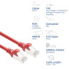ACT FC2507 S/FTP CAT6A tinklo jungiamasis kabelis, 7 m, raudonas