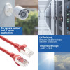 ACT FC2507 S/FTP CAT6A tinklo jungiamasis kabelis, 7 m, raudonas