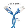 ACT FC2652 CAT6A S/FTP jungiamasis kabelis, TPE, 0,25 m, itin lankstus, RJ45, mėlynas