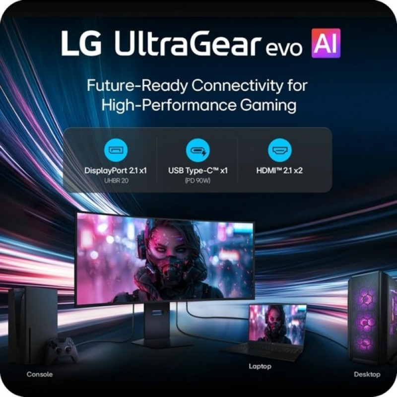 LG UltraGear evo GX9 Tandem OLED 39GX950B-B kompiuterio monitorius