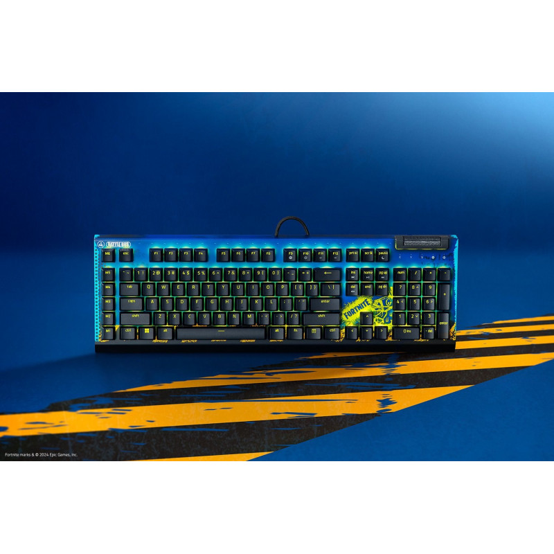 Razer BlackWidow V4 X Fortnite Edition klaviatūra žaidimams, USB, US anglų kalbos išdėstymas