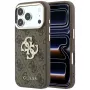 Guess 4G & Big Strass Logo telefono dėklas iPhone 18 Pro / 17 Pro, rudas