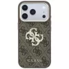 Guess 4G & Big Strass Logo telefono dėklas iPhone 18 Pro / 17 Pro, rudas
