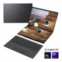 Asus Zenbook Duo UX8407AA-SN094X 14 colių nešiojamas kompiuteris, OLED jutiklinis ekranas, Intel Core Ultra 9 378H, 32 GB atmintis, 2000 GB SSD, Windows 11 Home, Moher Gray