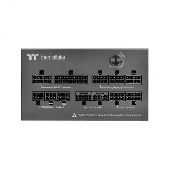 Thermaltake Dockpower FI 1200W kompiuterio maitinimo šaltinis, 80 PLUS Gold, ATX 3.1, juodas