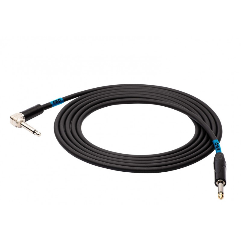 SSQ JMPJMK2 SS-1440 kabelis mono Jack – mono Jack (pasuktas 90 laipsnių), 2 m, juodas
