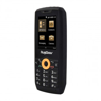 RugGear RG150 patvarus mygtukinis telefonas, Dual SIM, juodas