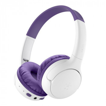 Belkin Soundform Mini 2 belaidės vaikų ausinės ant ausų, violetinės spalvos