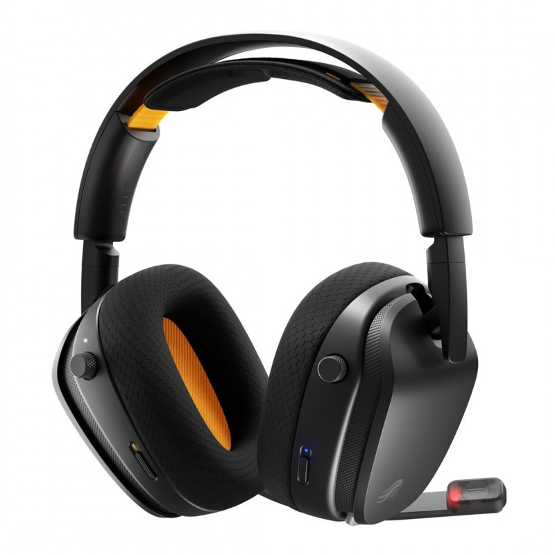 Juodos ausinės Glorious GHS Wireless InfinitePlay GLO-A-5-PC-BLK