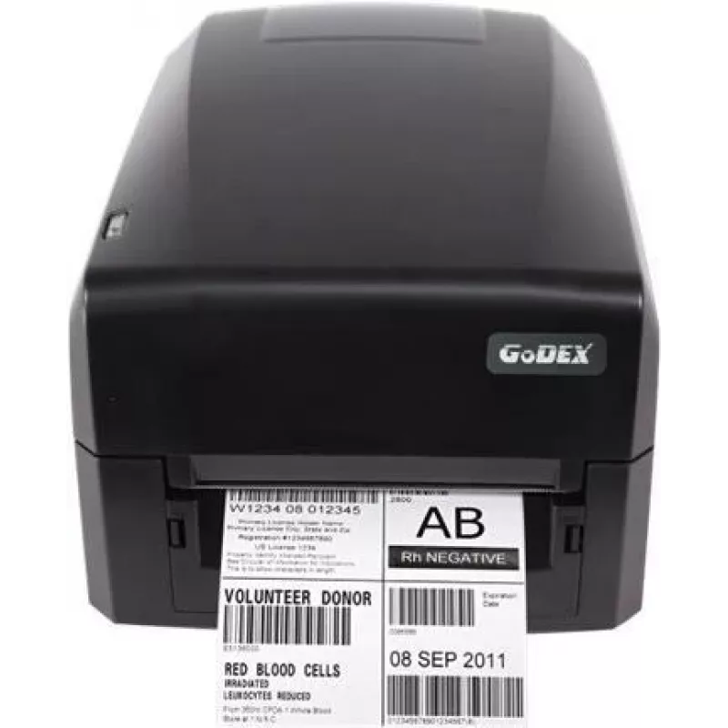 Godex GE330 etikečių spausdintuvas: terminis tiesioginis / terminio perdavimo, 300 dpi, USB 2.0, LAN, nuoseklusis prievadas