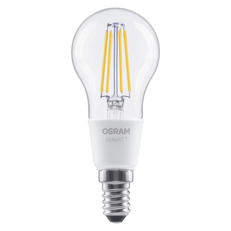 Osram SMART+ Matter Filament Classic P40 827 išmanioji lemputė, reguliuojamo ryškumo, E14, 4 W, šiltai baltos šviesos, Wi-Fi