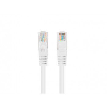 Lanberg PCU5-20CC-0050-W komutacinis kabelis CAT.5E UTP, 0,5 m, baltas (10 vnt.)