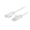 Lanberg PCU5-20CC-0050-W komutacinis kabelis CAT.5E UTP, 0,5 m, baltas (10 vnt.)
