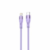 Tellur silikoninis laidas Type-C į Lightning, PD 30 W, 1 m, purpurinis