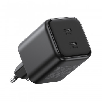 Ugreen X526 kroviklis 45 W, 2 x USB-C, GaN, juodos spalvos