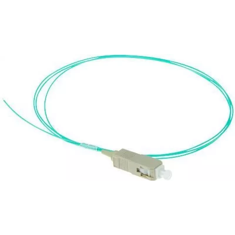 ACT RL8695 SC pigtail šviesolaidžio kabelis, 1 m, OM3, LSZH, aqua