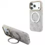 Guess Ring Stand 360 4G Classic Logo dėklas iPhone 18 Pro / 17 Pro telefonams su MagSafe, rožinis