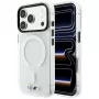 BMW M IML Frosted Metal Logo & Trims dėklas iPhone 18 Pro / 17 Pro telefonams su MagSafe, skaidrus