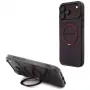 Mercedes AMG IML Double Layer Urban Line dėklas su Ring Stand ir MagSafe, skirtas iPhone 18 Pro Max / 17 Pro Max, bordo spalvos