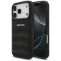 Mercedes AMG Leather Debossed Lines Logo dėklas, skirtas iPhone 18 Pro / 17 Pro, juodas