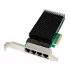 ALLNET ALL0145-4-2.5G-TX PCIe x4 serverio tinklo plokštė, 4 prievadai 2,5 Gigabit, varinis RJ45