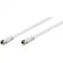 Wentronic 27035 baltas koaksialinis kabelis su F tipo jungtimis, 5 m