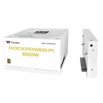 Thermaltake Dockpower FI 850 W kompiuterio maitinimo šaltinis, ATX 3.1, 80 PLUS Gold, sniego baltas