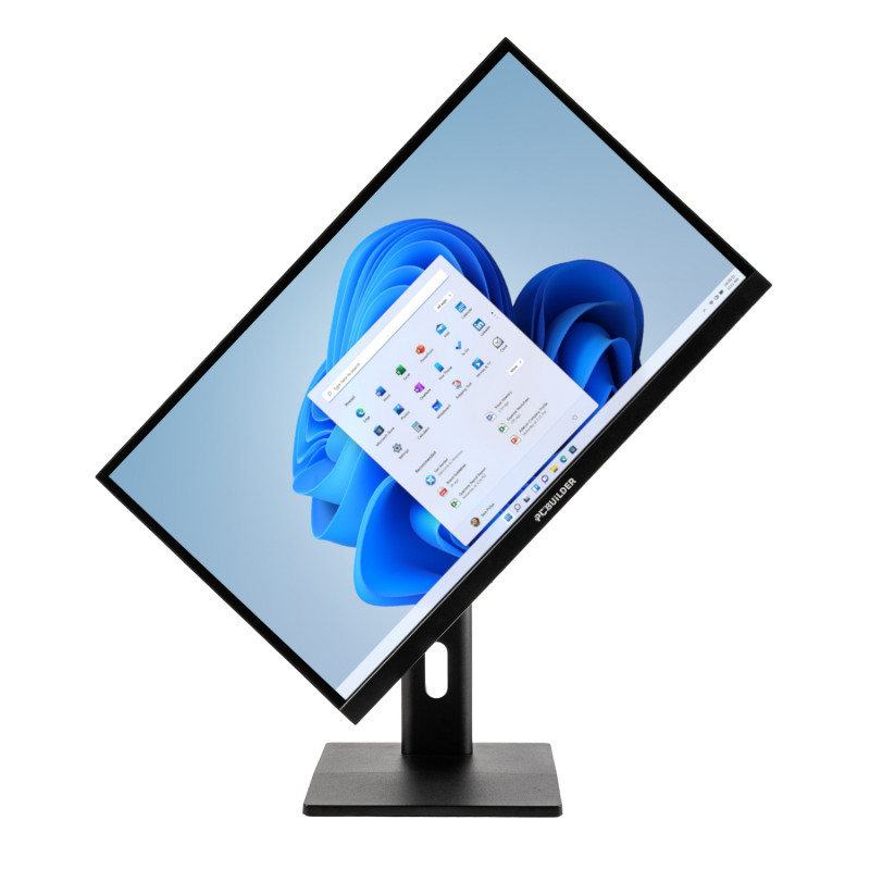 PCBuilder FUSION 24″ monoblokinis kompiuteris, Intel Core i5-12400, 16 GB DDR5, 1 TB SSD, Windows 11 Pro, komplekte belaidė klaviatūra ir pelė