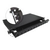 Alantec FOP-1U-12SCD-C-P teleskopinis šviesolaidinis komutacinis skydelis, 12x SC duplex / 12x LC quad, 19", 1U