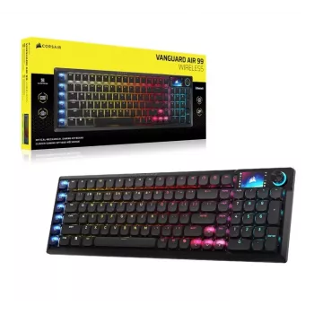 Corsair VANGUARD AIR 99 WL CH-91HA01B-NA klaviatūra žaidimams, juoda