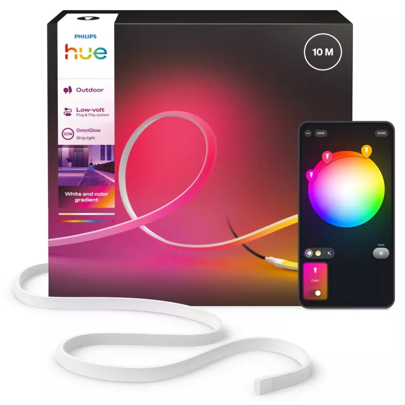 Philips Hue OmniGlow lauko šviesos juosta, 10 m, EU