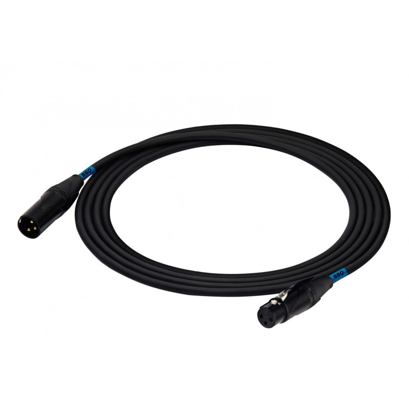 SSQ DMX1 SS-1838 laidas XLR kištukas - XLR lizdas, 1 m, juodas