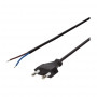 Maitinimo kabelis LogiLink CP137, CEE 7/16 į laisvą galą, juodas, 1,5 m