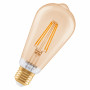 Osram SMART+ MATTER Filament Dimmable Classic Edison 53 824 išmanioji lemputė auksinės spalvos, E27, 6 W, šiltai balta šviesa, Wi-Fi