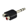 SSQ HA7 – adapteris iš 2 x RCA lizdų į 6,3 mm stereo jungtį
