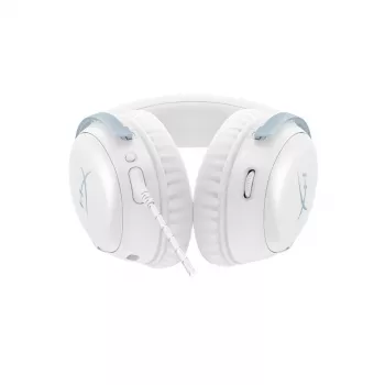 HyperX Cloud III žaidimų ausinės su mikrofonu, baltos-mėlynos, DF7F1AA