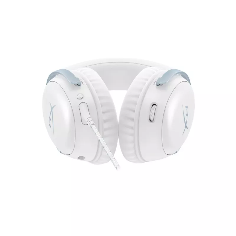 HyperX Cloud III žaidimų ausinės su mikrofonu, baltos-mėlynos, DF7F1AA