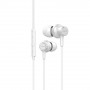 Aiwa ESTM-500W baltos ausinės į ausis su mikrofonu, laidinės, 3,5 mm lizdas