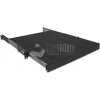 Wirewin SHELF PO 800 BL ištraukiama juoda 19″ 1U lentyna, iki 35 kg