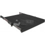 Wirewin SHELF PO 800 BL ištraukiama juoda 19″ 1U lentyna, iki 35 kg
