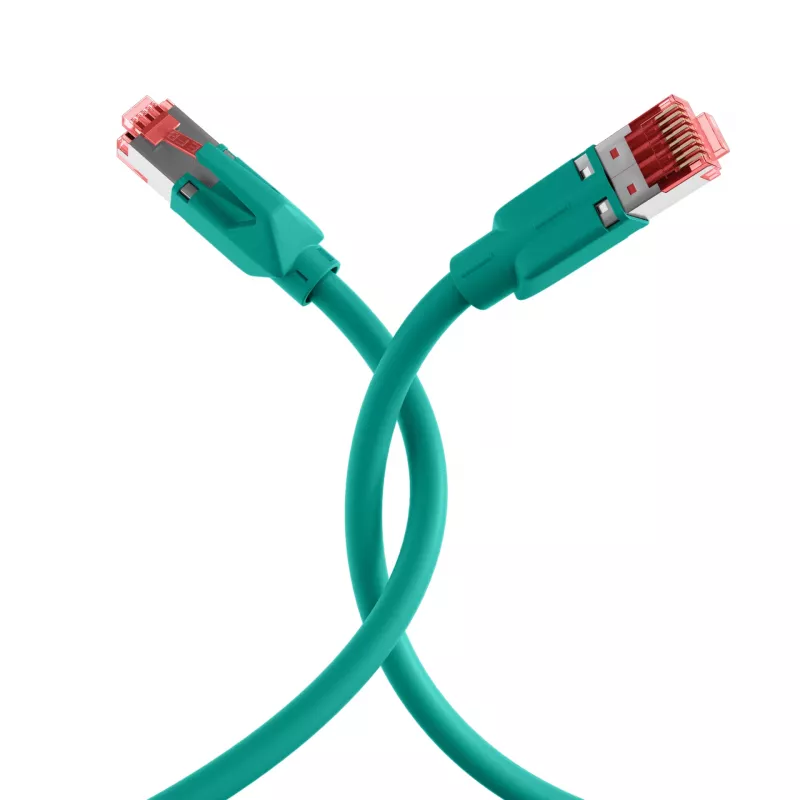EFB Elektronik K8053.40 žalias RJ45 tinklo kabelis Cat.6A S/FTP LSZH, 40 m