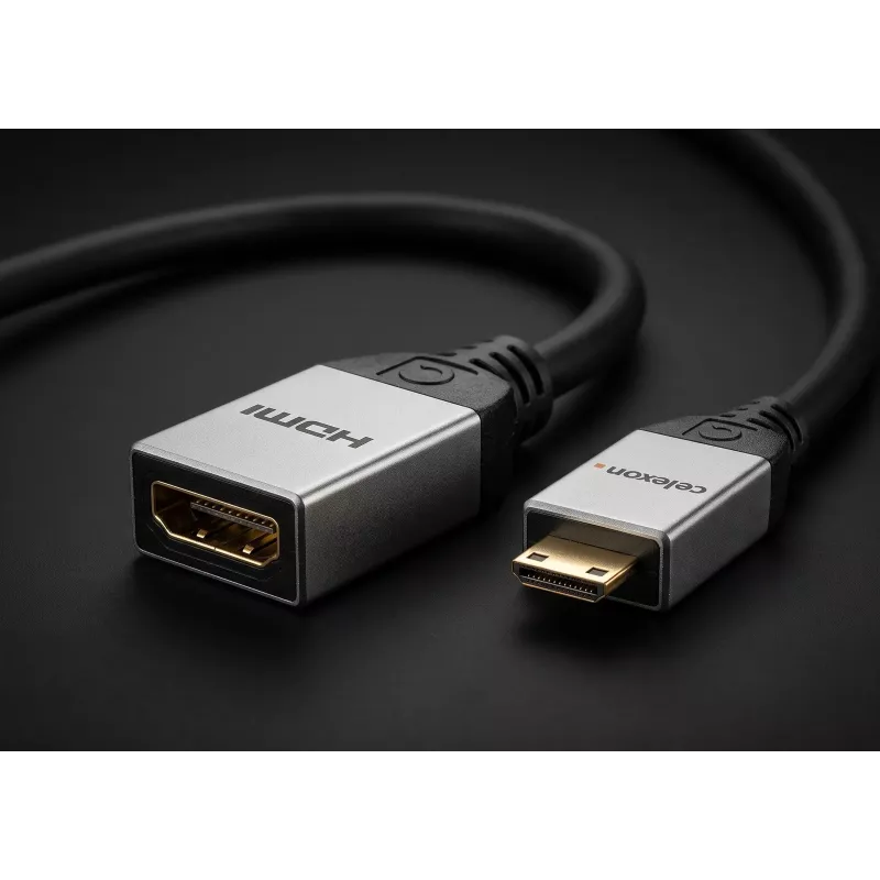 celexon Mini HDMI M/F adapteris su Ethernet palaikymu, 2.0a/b, 4K, Professional