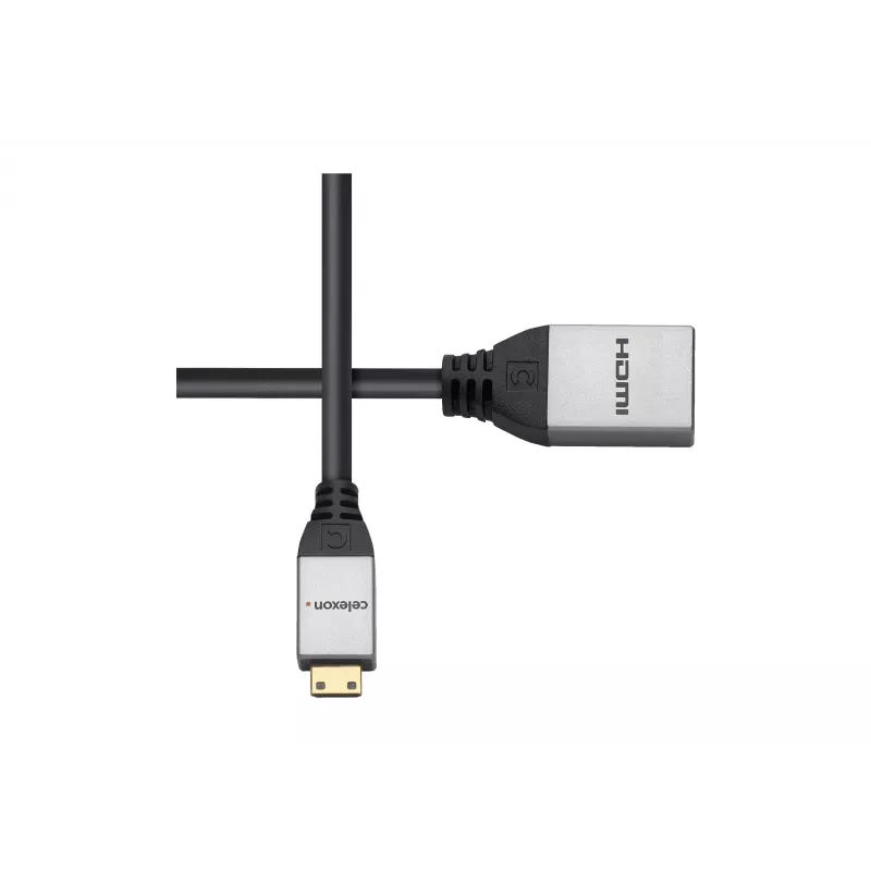 celexon Mini HDMI M/F adapteris su Ethernet palaikymu, 2.0a/b, 4K, Professional