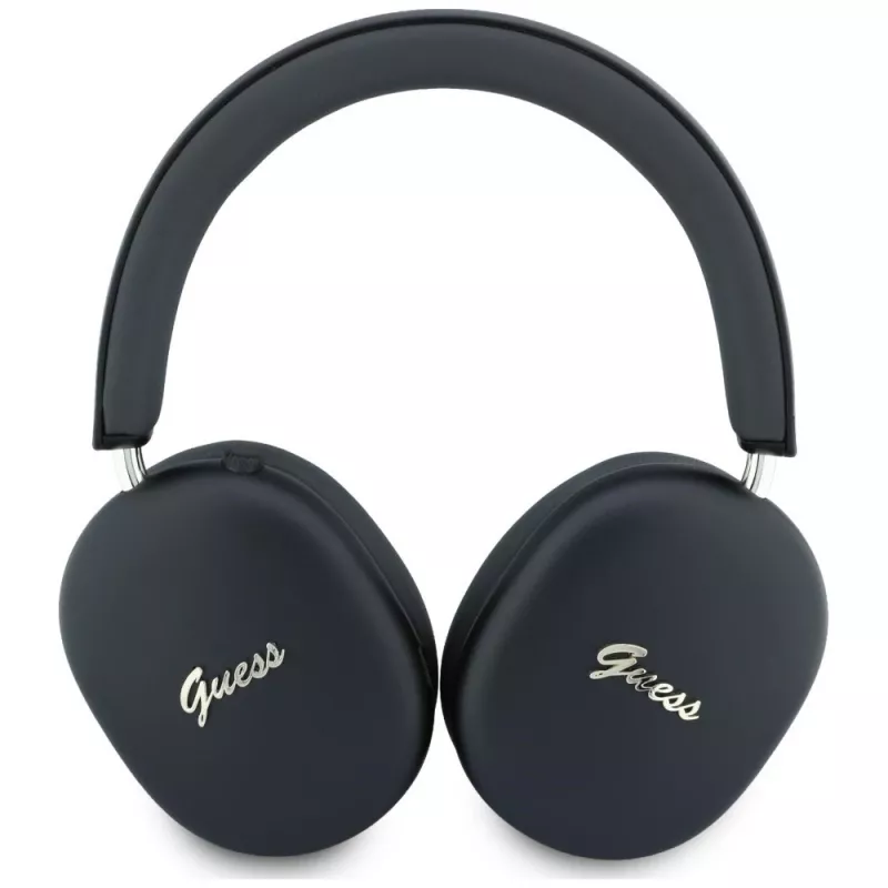 Guess GUE005823 Bluetooth ausinės, uždedamos ant ausų, Metallic Effect Metal Script Logo, ENC, juodos