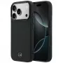 Mercedes Mer008871 Leather Mesh with Bow Line MagSafe telefono dėklas iPhone 18 Pro / 17 Pro, juodos spalvos