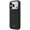 Mercedes Mer008871 Leather Mesh with Bow Line MagSafe telefono dėklas iPhone 18 Pro / 17 Pro, juodos spalvos