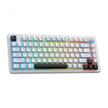 ONIKUMA MT501 balta klaviatūra žaidėjams, 75 %